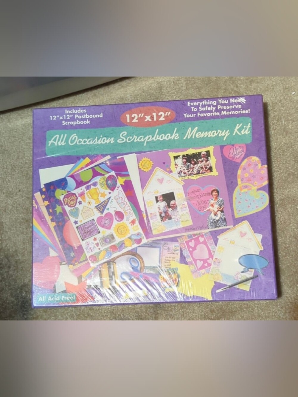 SCRAPBOOK All Occasion Scrapbook Memories Kit NEW All Acid Free 12" X12"